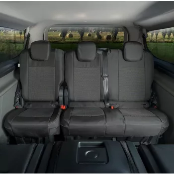   Méretpontos üléshuzat Ford Transit / Tourneo Custom 2024- (2. vagy 3. üléssor, 1+2 ülésosztás)