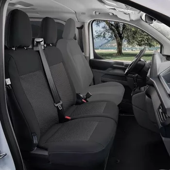   Méretpontos üléshuzat Ford Transit Custom 2024- (dupla utasülés, asztal nélkül)