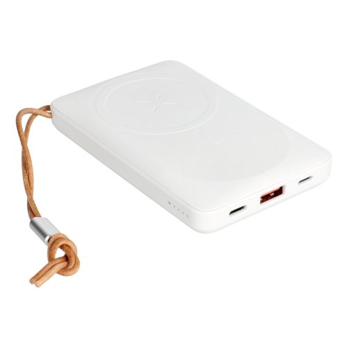 VEGER powerbank 10 000 mAh z ładowaniem indukcyjnym kompatybilny z MagSafe PD QC3.0 2A 20W MagOn (VP1151 / W1151) fehér