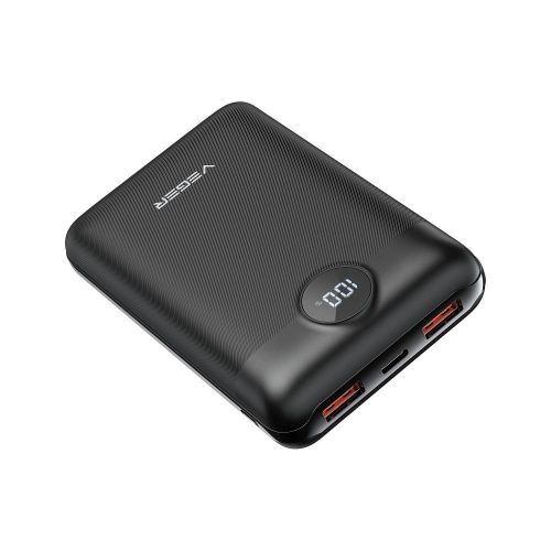 VEGER powerbank 20 000 mAh PD QC3.0 2A 22,5W S20 (W2053) fekete