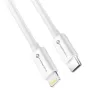 FORCELL F-ENERGY C901 C típusú kábel Lightning MFi PD 3A 30W 1 m fehér