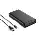 VEGER powerbank 20 000 mAh PD QC3.0 5A 100W T100 (W2032C-100) fekete