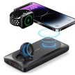 VEGER powerbank 10 000 mAh with wireless chargers compatible with MagSafe PD QC3.0 3A 22,5W MagMulti (W1156) black