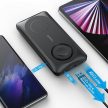 VEGER powerbank 10 000 mAh with wireless chargers compatible with MagSafe PD QC3.0 3A 22,5W MagMulti (W1156) black