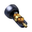 BASEUS car charger USB A + Type C with digital display PD3.0 QC4.0 5A 65W CCKX-C0A/VCKX65C dark blue