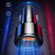 BASEUS car charger 2 x USB A with digital display PD QC4.0 5A 45W CCMLC20A-01/BS-C20A black