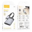 HOCO card reader 2in1 Type C UA25 gray