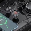 HOCO autós töltő 2 x C típus digitális kijelzővel PD QC3.0 3A 60W NZ12C átlátszó fekete