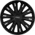 Giga fekete kerékborítás dísztárcsa szett - 16"