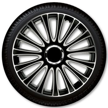 Le Mans Pro ezüst-fekete dísztárcsa szett - 16"