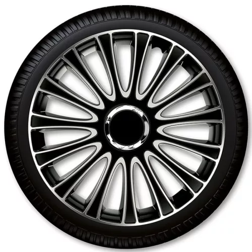 Le Mans Pro ezüst-fekete dísztárcsa szett - 16"