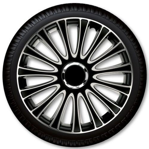 Le Mans Pro ezüst-fekete dísztárcsa szett - 17"