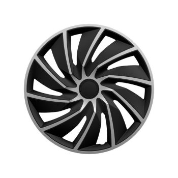 Turbo ezüst-fekete dísztárcsa szett - 17"