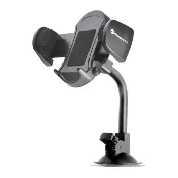   Forcell F-Grip Oval autós telefontartó szélvédőre/műszerfalra/szellőzőre 17 cm, fekete