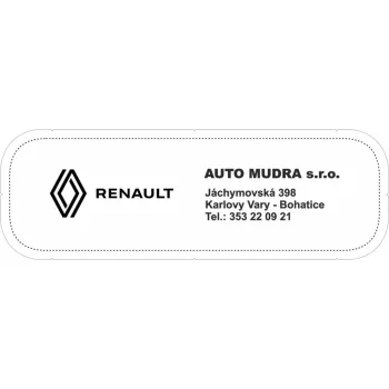 Textiltáska AUTO MUDRA Renault (sárga)