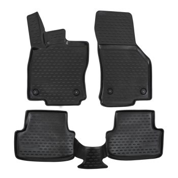   EgriAuto fekete gumiszőnyeg patenttal Audi A3 (8V) 2012-2020 hatchback