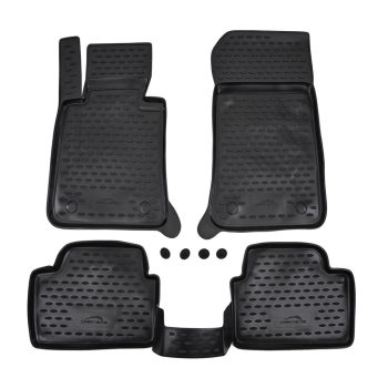   EgriAuto fekete gumiszőnyeg patenttal Bmw 1 Series (E87) 2004-2011