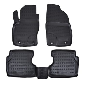   EgriAuto fekete gumiszőnyeg patenttal Ford Focus II 2004-2010