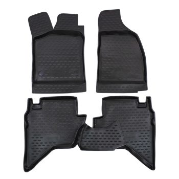 EgriAuto fekete gumiszőnyeg patenttal Ford Ranger 2007-2011