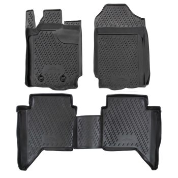 EgriAuto fekete gumiszőnyeg Ford Ranger 4 doors 2012-
