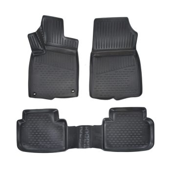   EgriAuto fekete gumiszőnyeg Honda Civic / Liftback 2. sor USB porttal 2022-