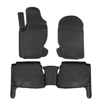 EgriAuto fekete gumiszőnyeg patenttal Kia Sorento 2003-2009
