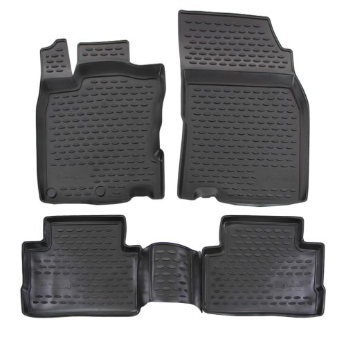 EgriAuto fekete gumiszőnyeg Nissan Qashqai J11 2014-2021