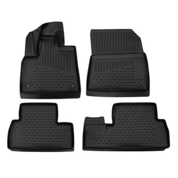   EgriAuto Prémium 3D gumiszőnyeg patenttal Peugeot Rifter 2018- Minivan 5-személyes 4 db