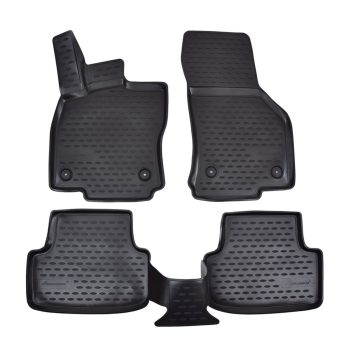 EgriAuto fekete gumiszőnyeg patenttal Seat Leon 2012-2020
