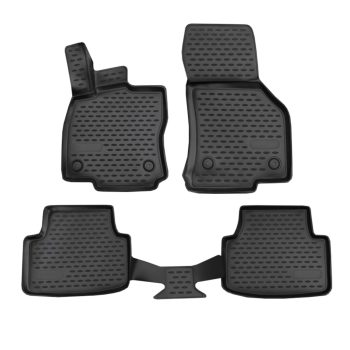   EgriAuto fekete gumiszőnyeg patenttal Skoda Octavia MK3/3P 2013-2019 4db