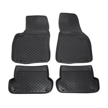   EgriAuto fekete gumiszőnyeg patenttal NORM Audi A4 B6/B7 2001-2007 4db
