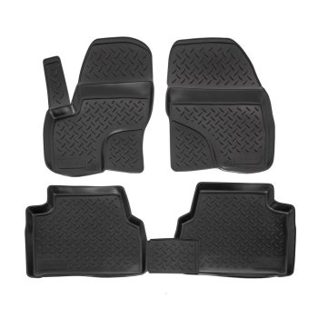   EgriAuto fekete gumiszőnyeg patenttal NORM Ford Kuga 2008-2013 4db
