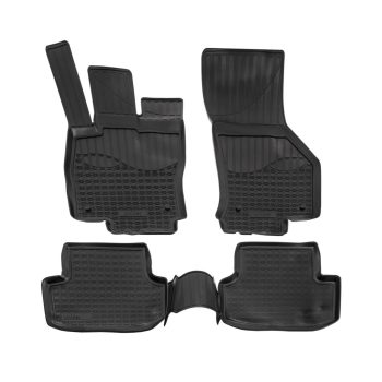   EgriAuto fekete gumiszőnyeg patenttal NORM Seat Leon 2012-2020 4db