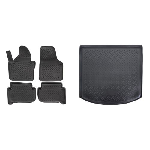 Prémium gumiszőnyeg és csomagtértálca Volkswagen Touran I. 5 ajtós 2003-2010 (egriauto_NORMVW507_NORLVW508_1)