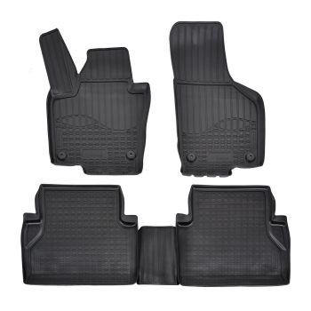   EgriAuto fekete gumiszőnyeg patenttal NORM Volkswagen Sharan II 2010-