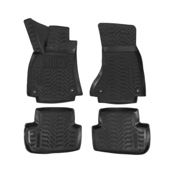   EgriAuto Prémium 3D gumiszőnyeg patenttal Audi A4 B8 03/2008-2014 4 db