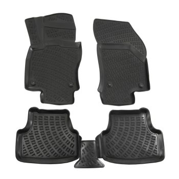   EgriAuto fekete gumiszőnyeg patenttal Seat Leon III 2013-2020