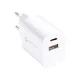 Forcell F-Energy Quickcharge 4.0 PD telefontöltő USB-C+USB-A, 3A, 35W, fehér