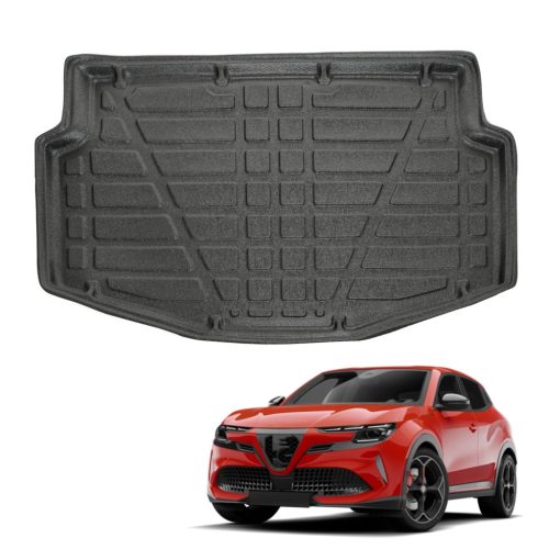 EgriAuto fekete csúszásgátlós csomagtértálca Alfa Romeo Junior 2024- (Alsó csomagtartó, benzin / elektromos)