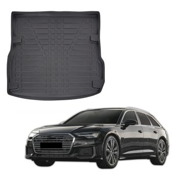   EgriAuto fekete csúszásgátlós csomagtértálca Audi A6 C8 kombi 2018-