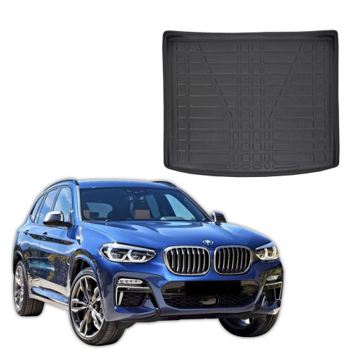 EgriAuto fekete csúszásgátlós csomagtértálca Bmw X3 G01 2017-2023