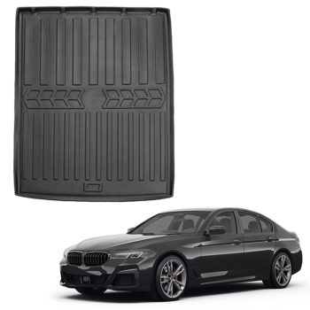   EgriAuto fekete csúszásgátlós csomagtértálca BMW 5 G60 Sedan 2023-