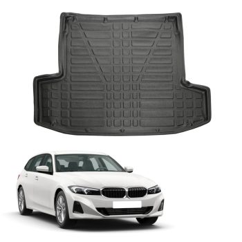   EgriAuto fekete csúszásgátlós csomagtértálca BMW 3 G21 kombi 2019-