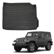 EgriAuto fekete csúszásgátlós csomagtértálca Jeep Wrangler 2018-