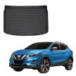 EgriAuto fekete csúszásgátlós csomagtértálca Nissan Qashqai 2020-