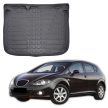 EgriAuto fekete csúszásgátlós csomagtértálca Seat Leon II Hatchback 2005-2012
