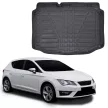 EgriAuto fekete csúszásgátlós csomagtértálca Seat Leon II Hatchback 2013-2020