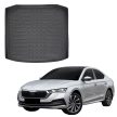 EgriAuto fekete csúszásgátlós csomagtértálca Skoda Octavia IV 4d Sedan 2021-