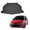 EgriAuto fekete csúszásgátlós csomagtértálca Toyota Corolla HTB Hybrid 2021-
