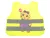 Láthatósági mellény lány gyermekeknek sárga színben